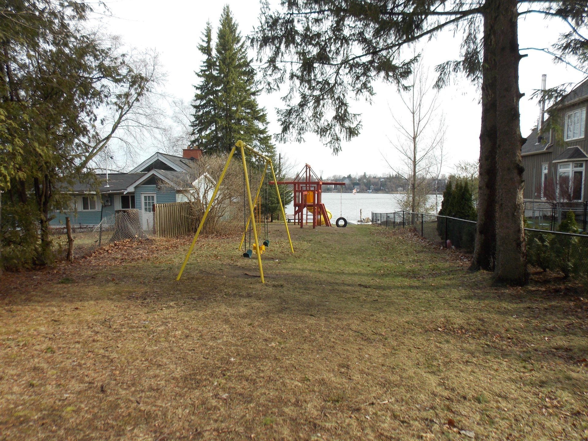 Community playground beside Musselman's Lake