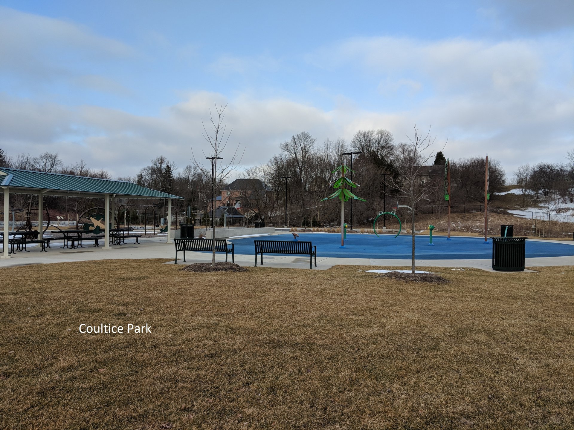 Coultice Park with seating and play areas